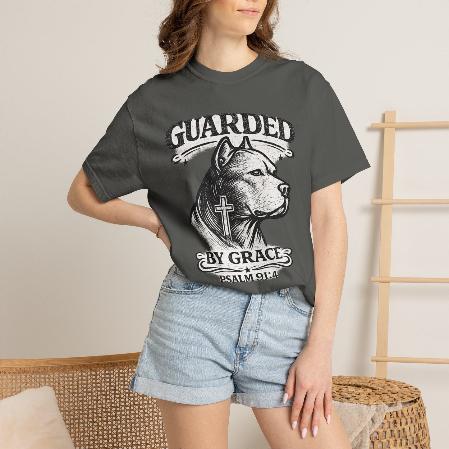 Guarded By Grace Vintage Tee — Faithful Bully Collection