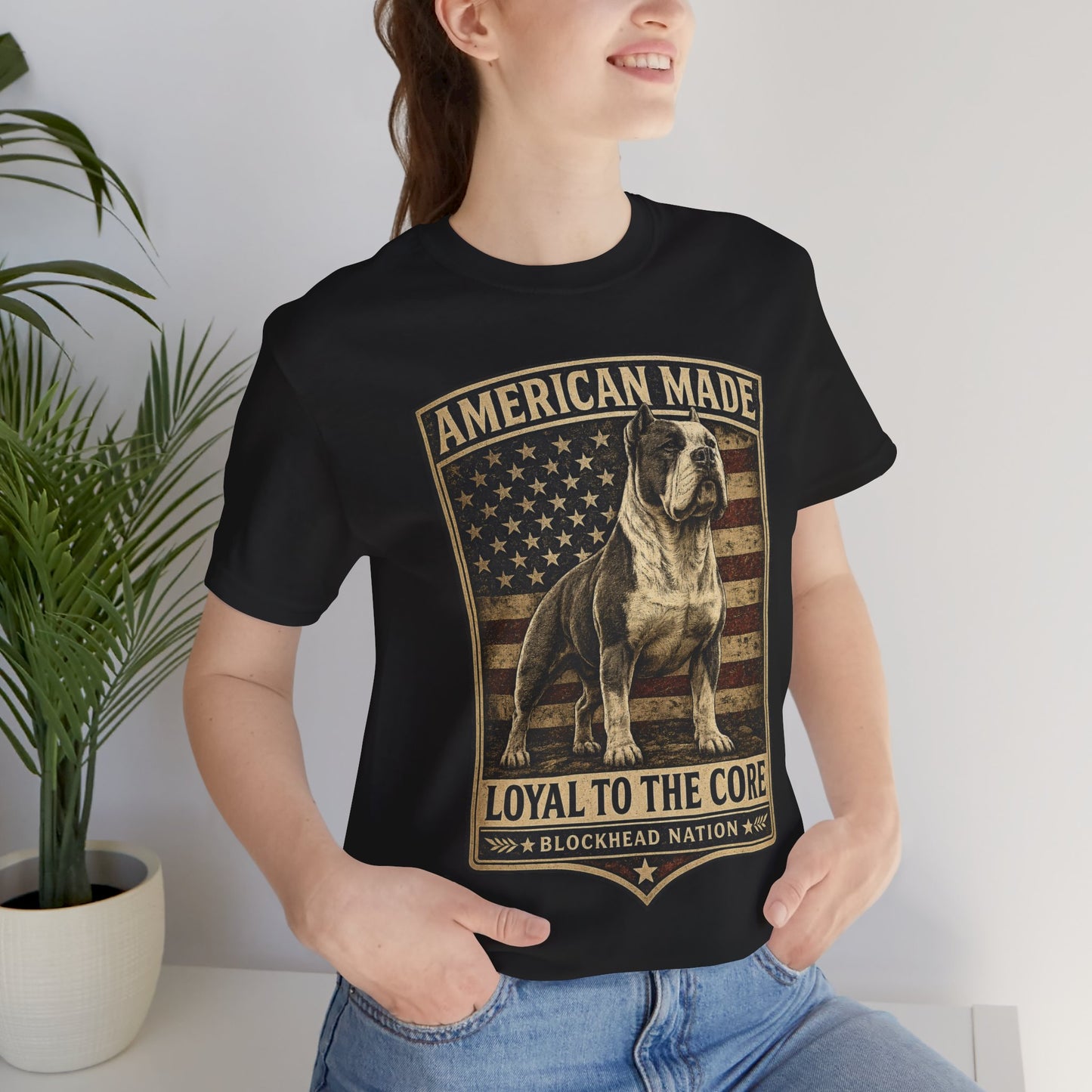 American Made Front Print Tee — All-American Blockheads Collection