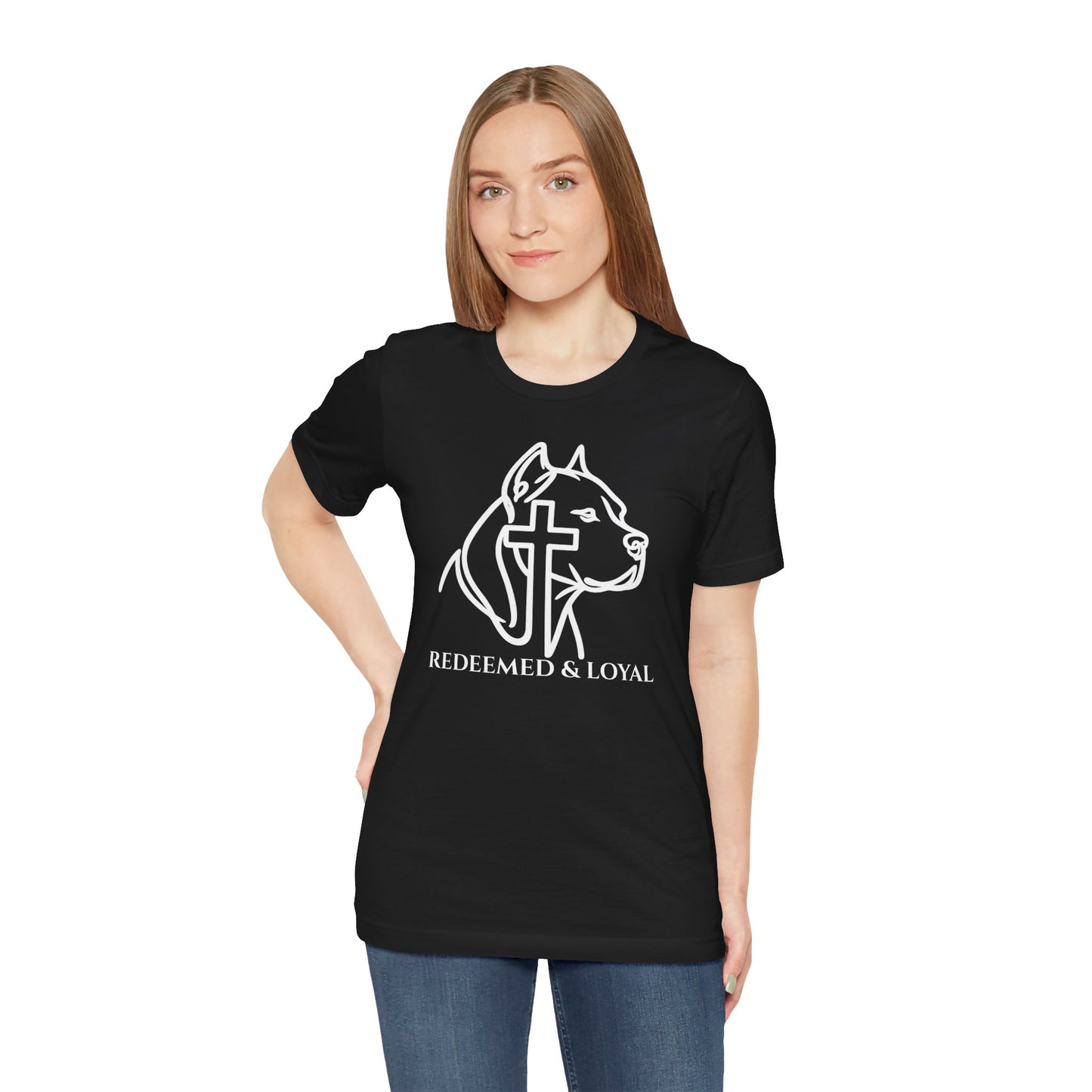 Redeemed & Loyal Tee | Christian Pit Bull Shirt
