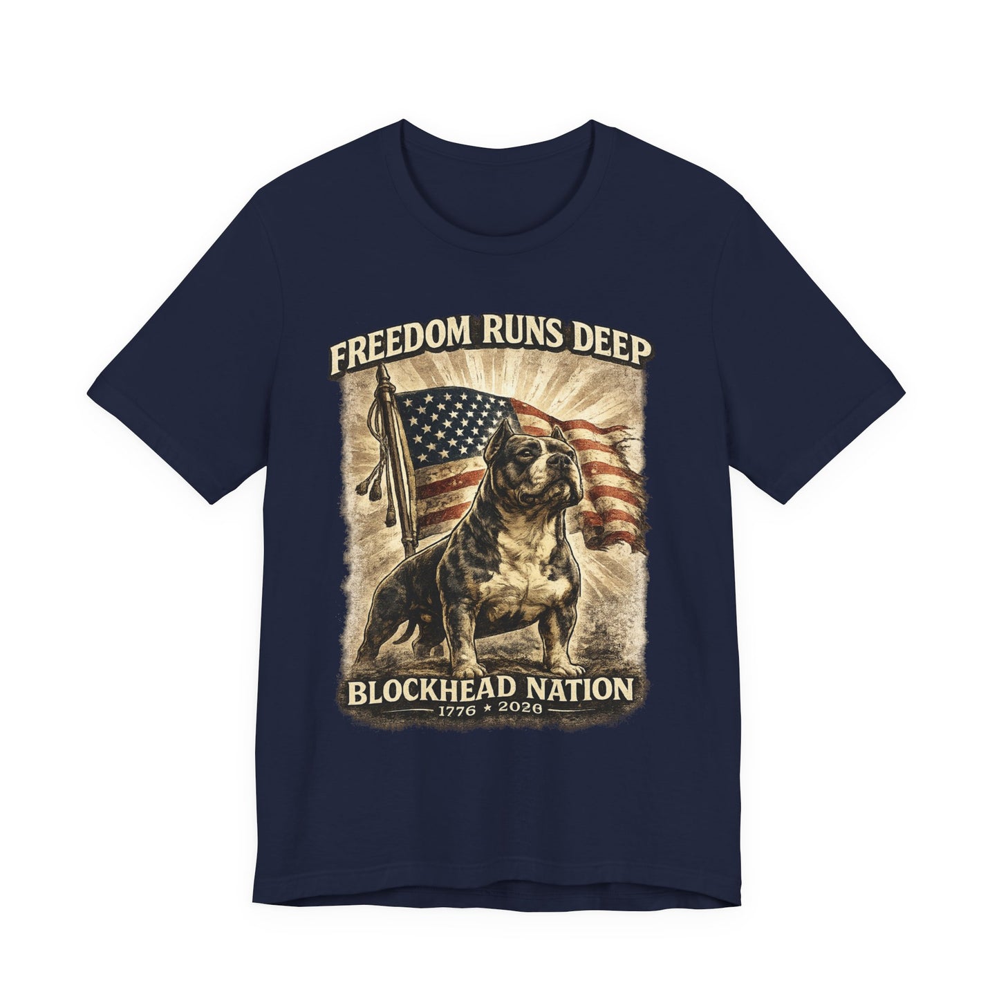 Freedom Runs Deep Tee — All-American Blockheads Collection