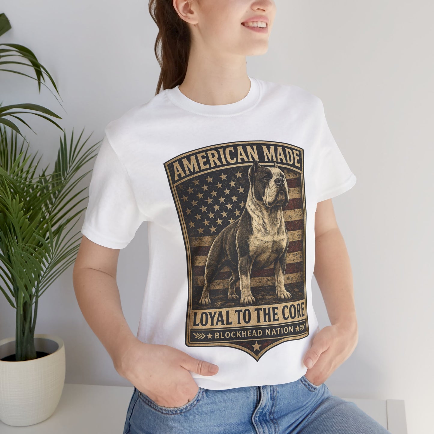American Made Front Print Tee — All-American Blockheads Collection