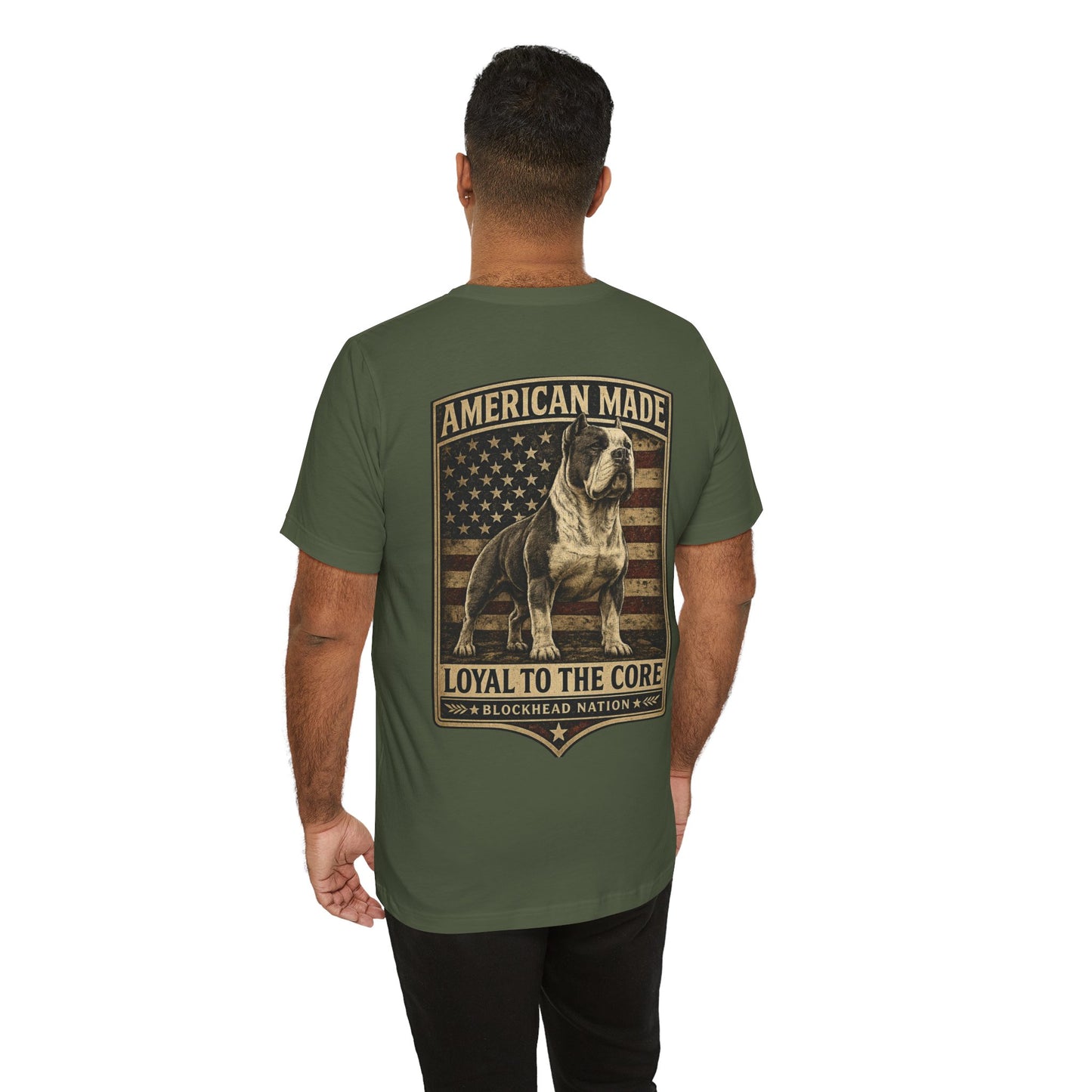 American Made Back Print Tee — All-American Blockheads Collection