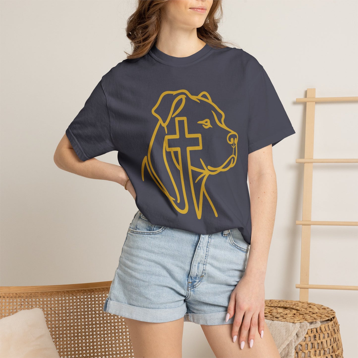 Faithful Bully (Natural Ears) Tee | Christian Pit Bull Shirt