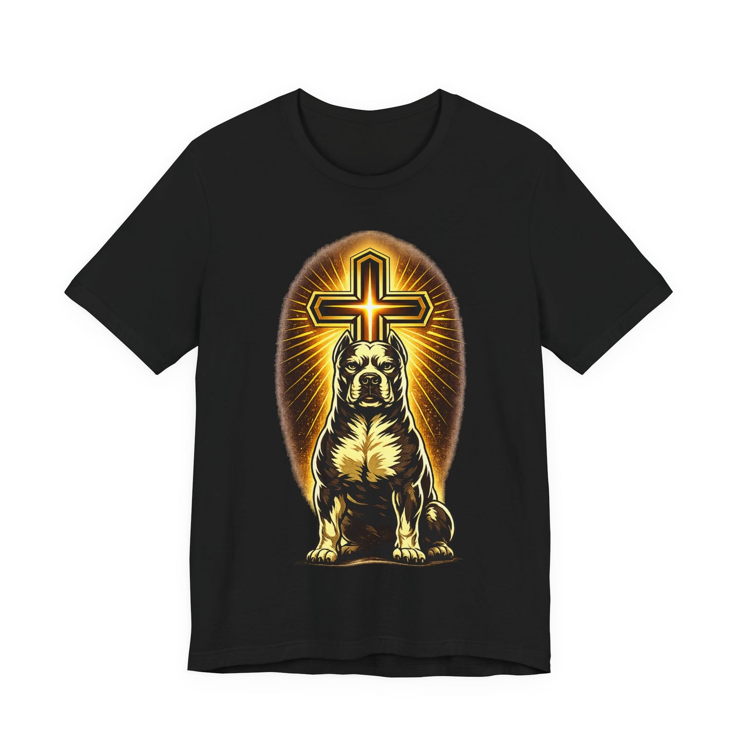 Guarded By Grace Gold Tee — Christian Pit Bull Shirt