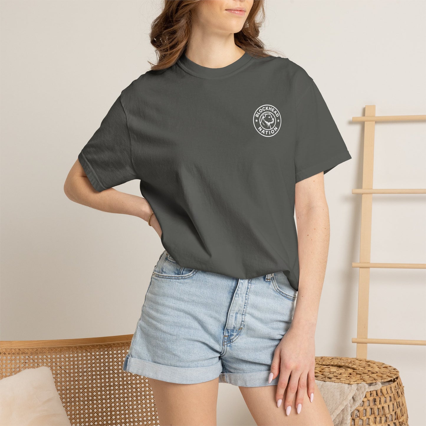 Blockhead Nation Left Chest Logo Tee