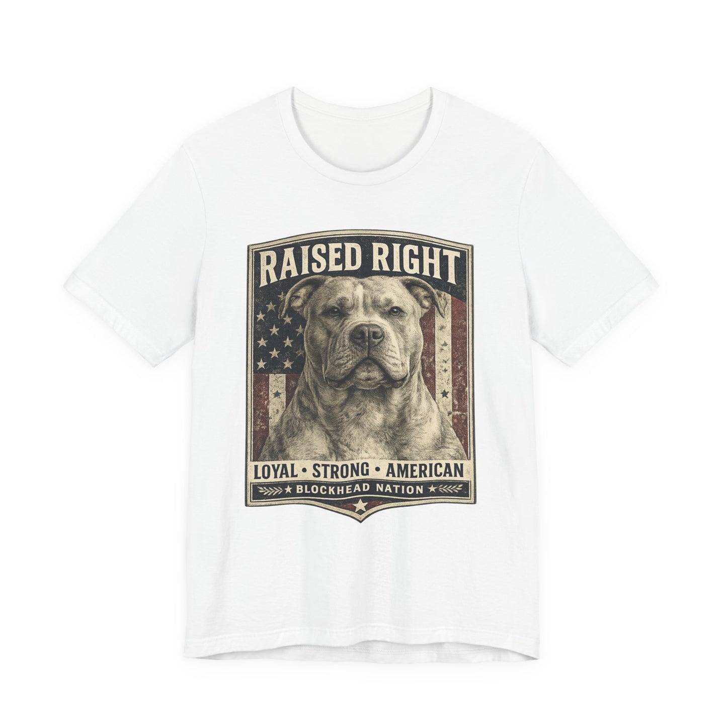 Raised Right Tee – All-American Blockheads Collection