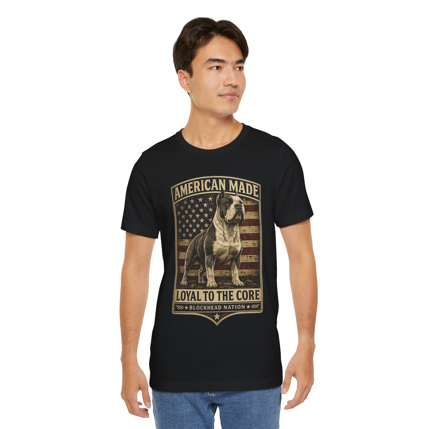 American Made Front Print Tee — All-American Blockheads Collection