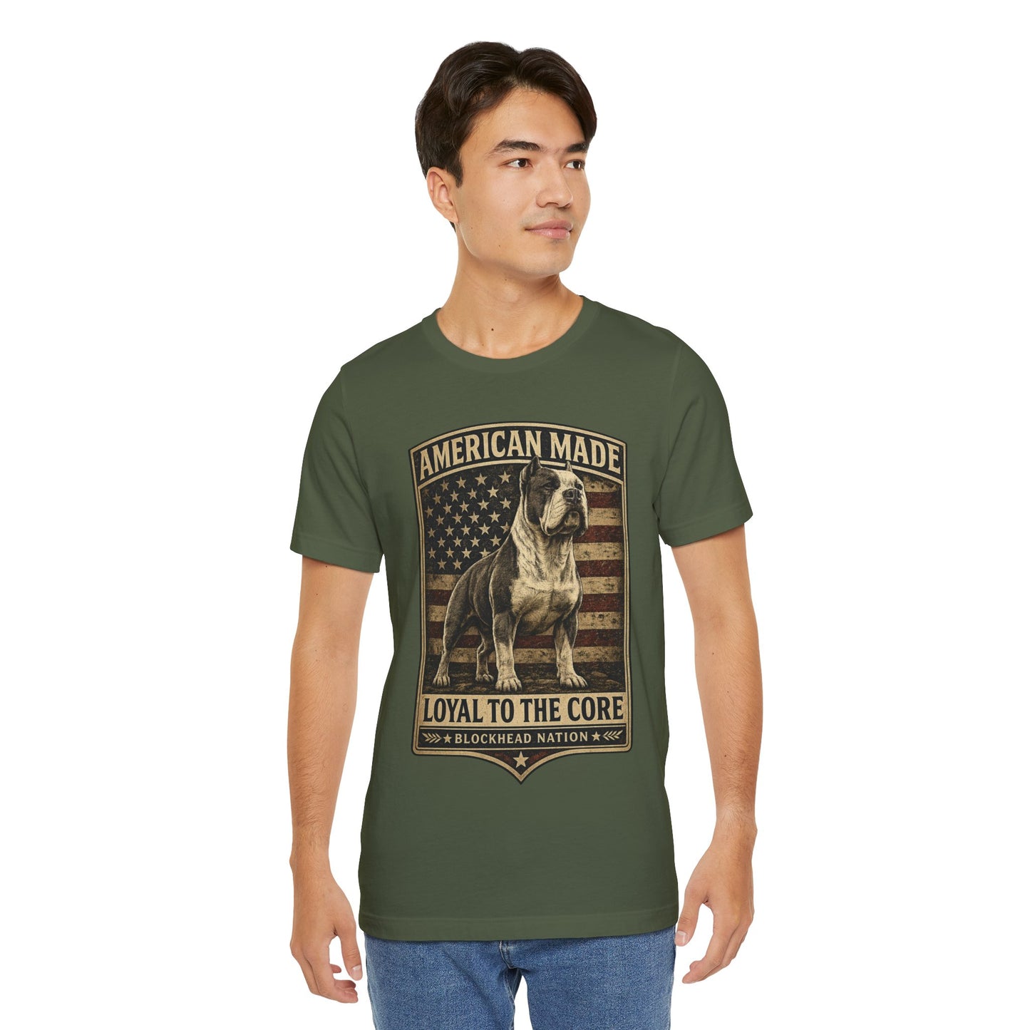 American Made Front Print Tee — All-American Blockheads Collection