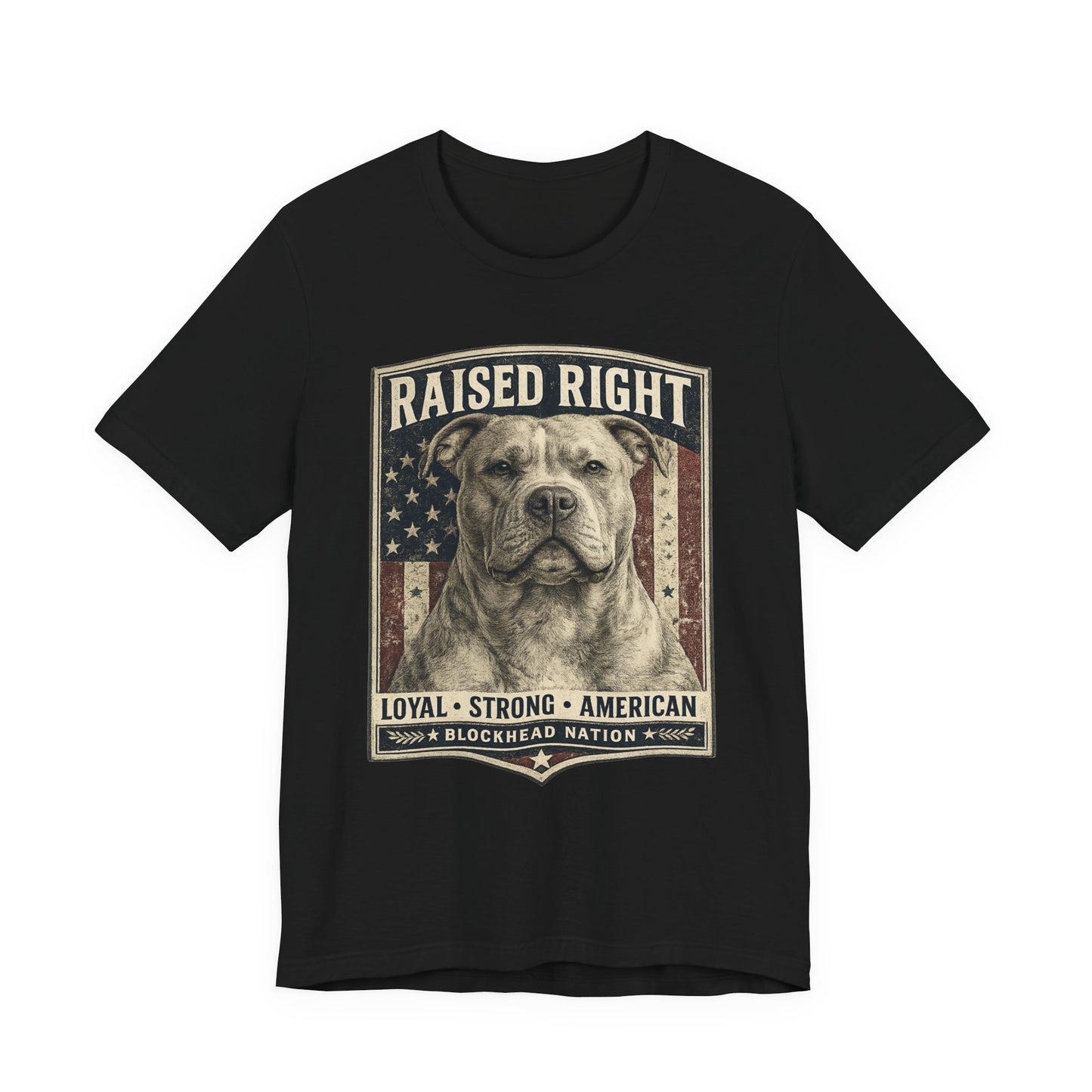 Raised Right Tee – All-American Blockheads Collection