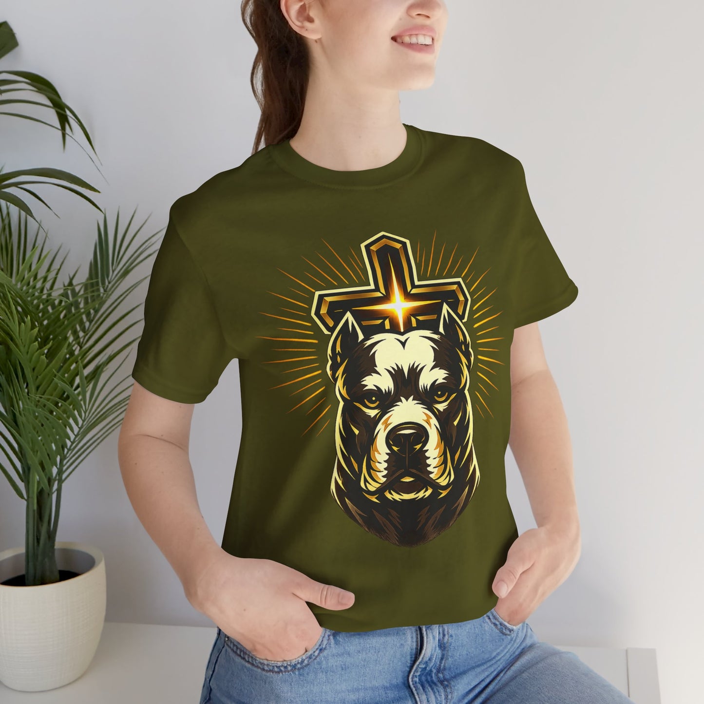 Walk by Faith Tee – Christian Pit Bull Shirt