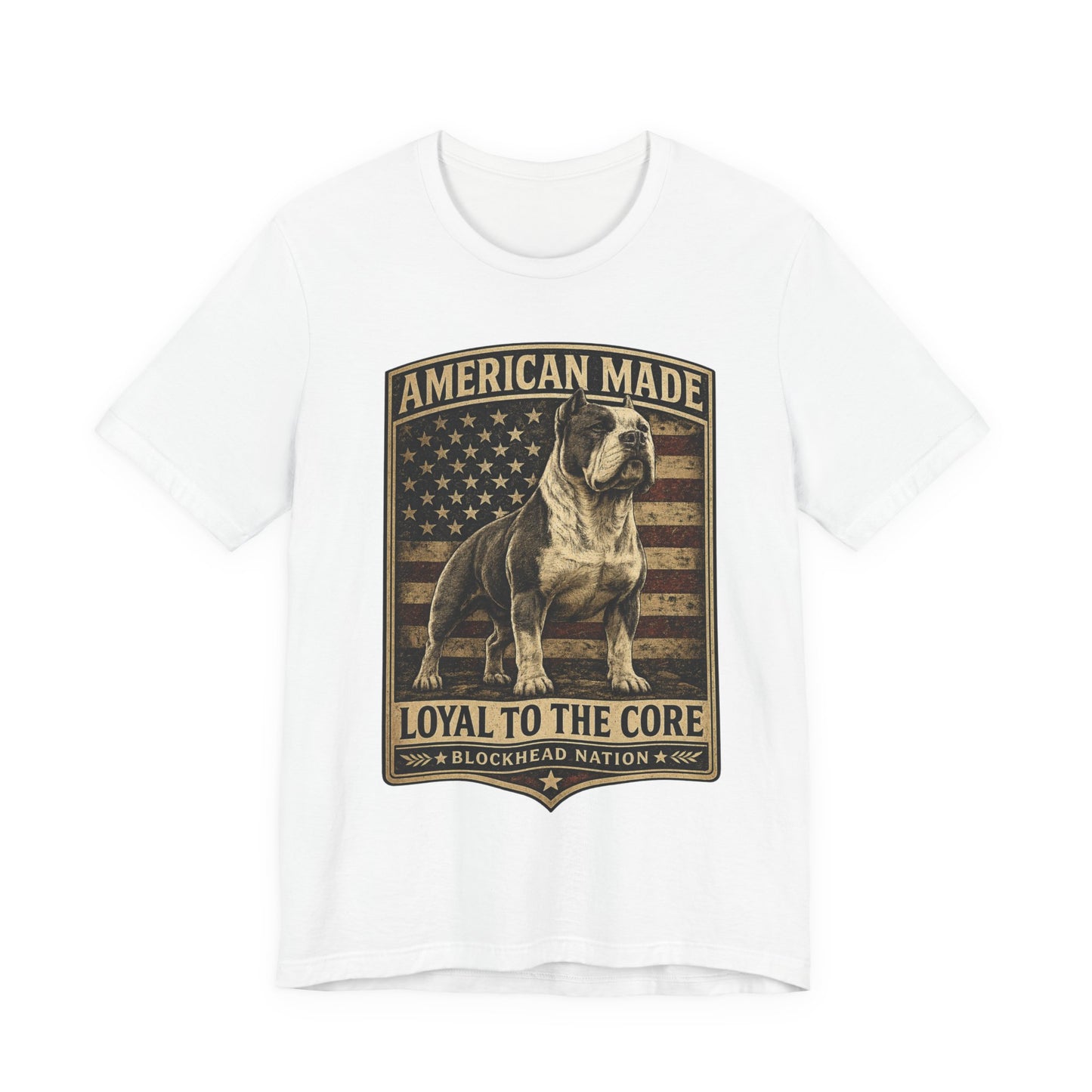 American Made Front Print Tee — All-American Blockheads Collection