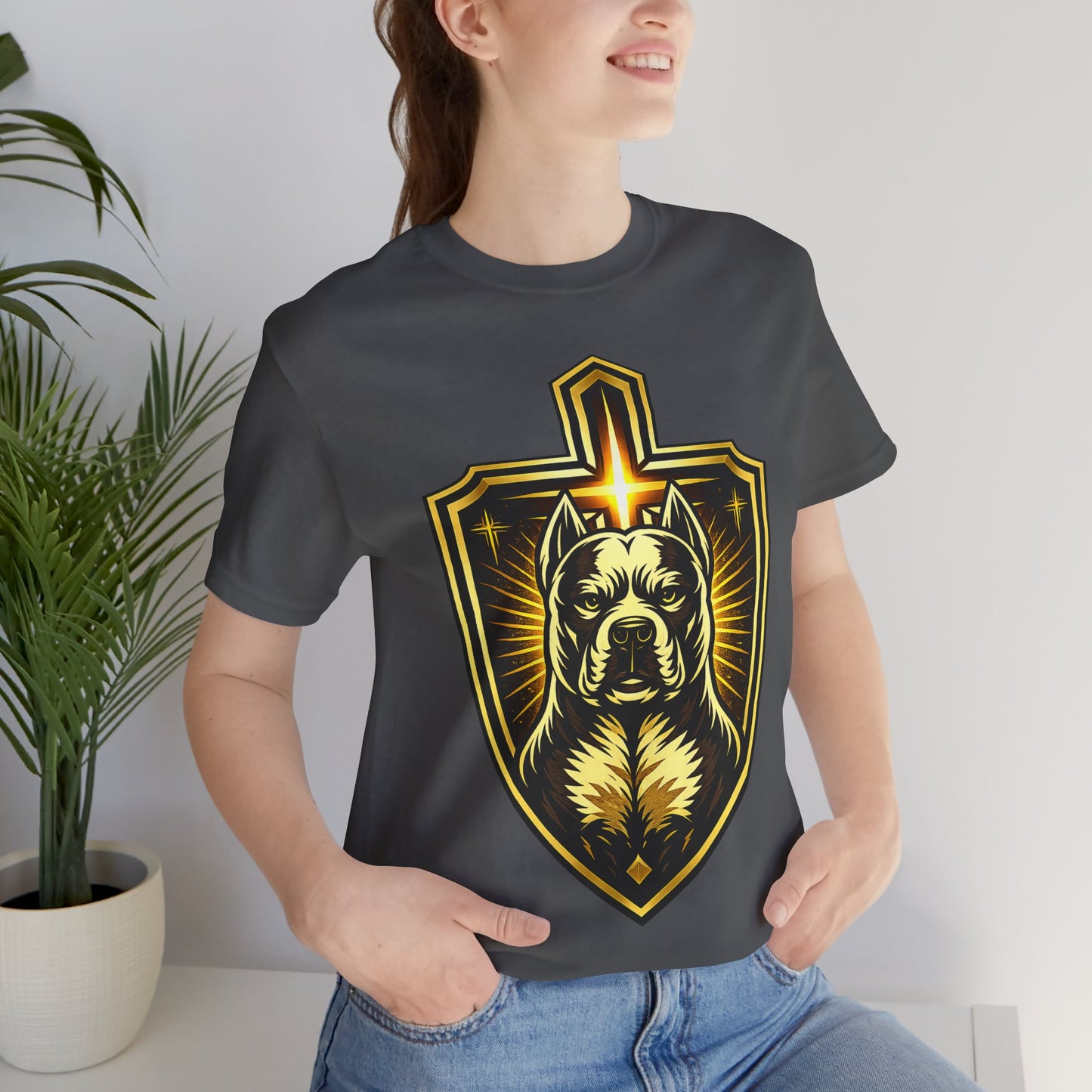 Shielded By Grace Tee | Christian Pit Bull Shirt