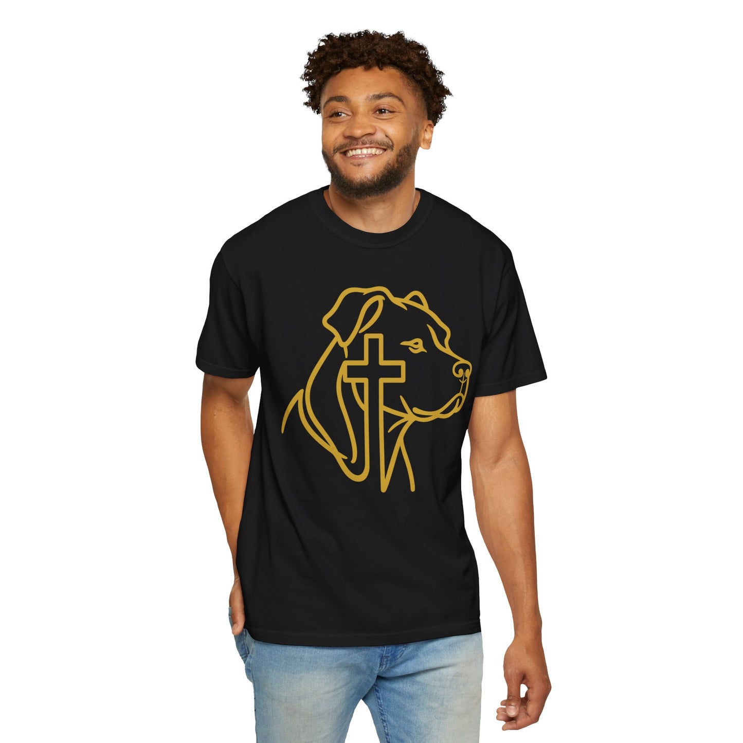 Faithful Bully (Natural Ears) Tee | Christian Pit Bull Shirt