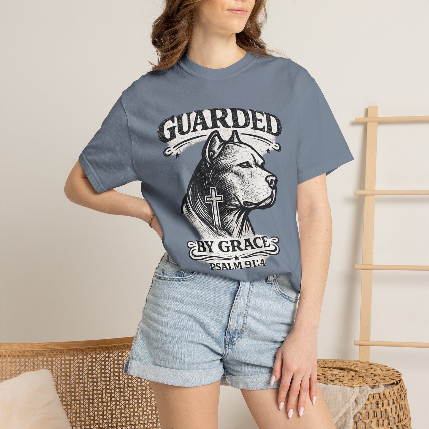 Guarded By Grace Vintage Tee — Faithful Bully Collection