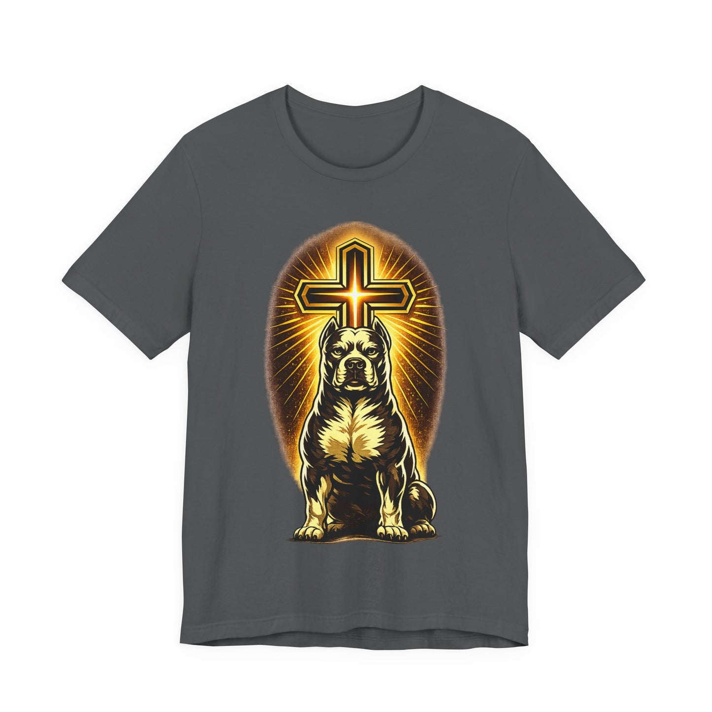 Guarded By Grace Gold Tee — Christian Pit Bull Shirt
