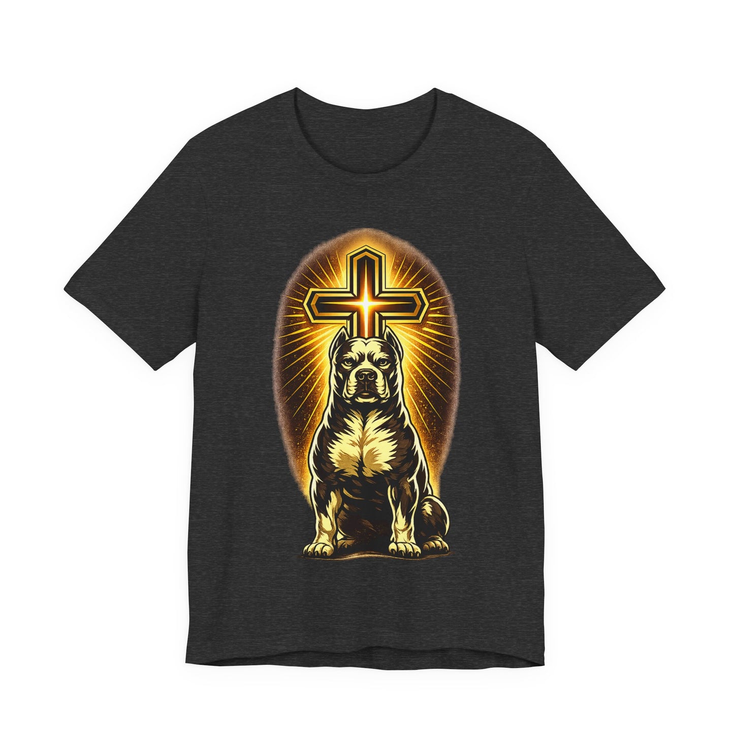 Guarded By Grace Gold Tee — Christian Pit Bull Shirt