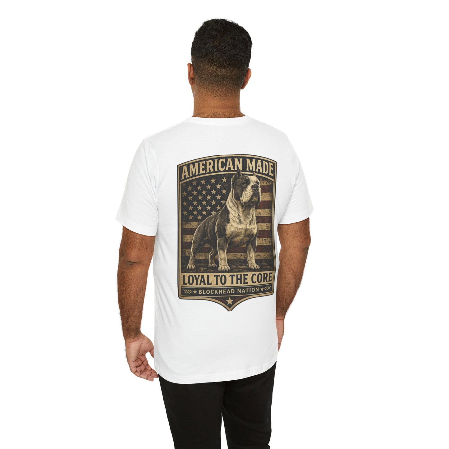 American Made Back Print Tee — All-American Blockheads Collection