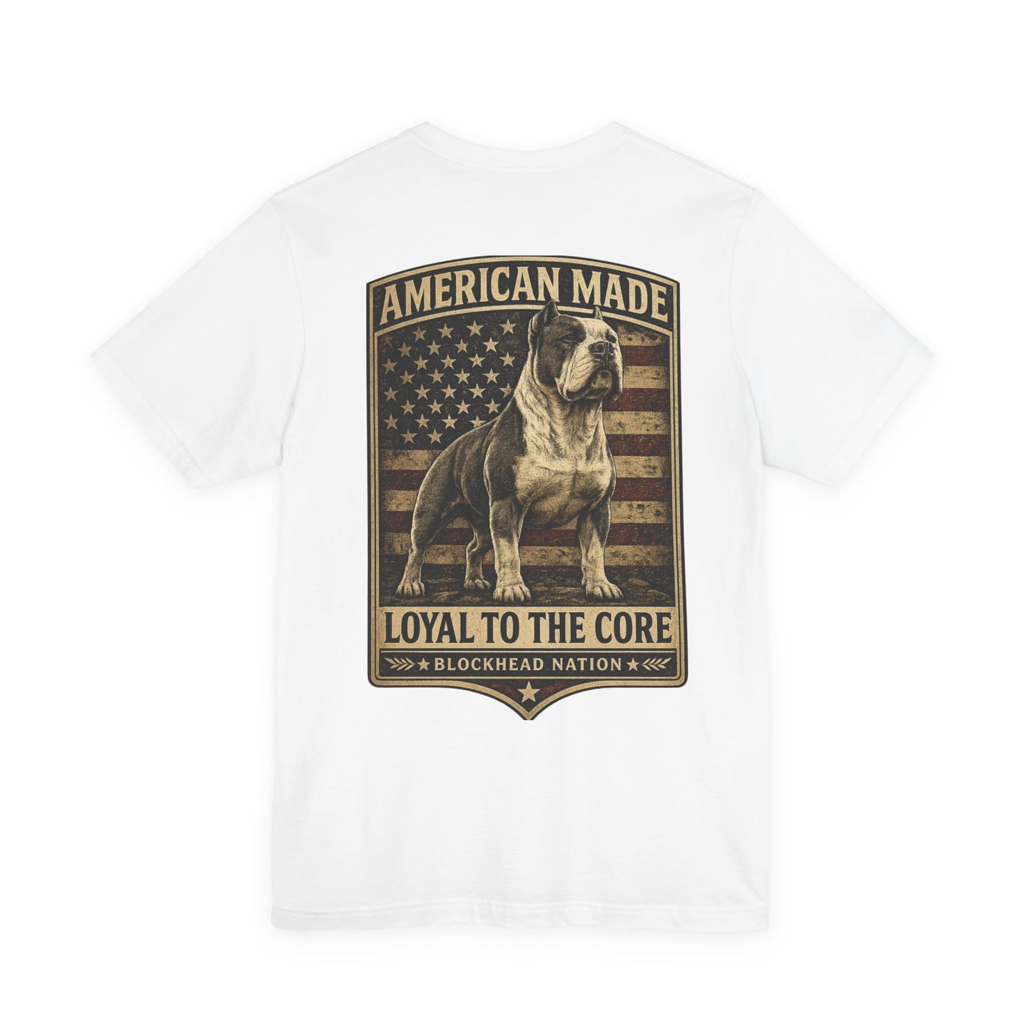 American Made Back Print Tee — All-American Blockheads Collection