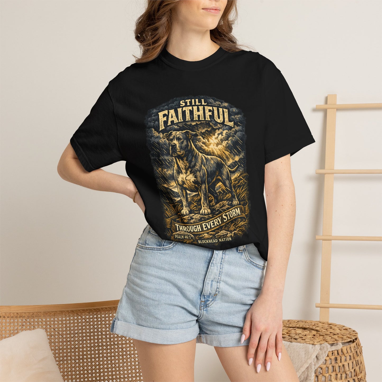 Still Faithful Pit Bull Tee