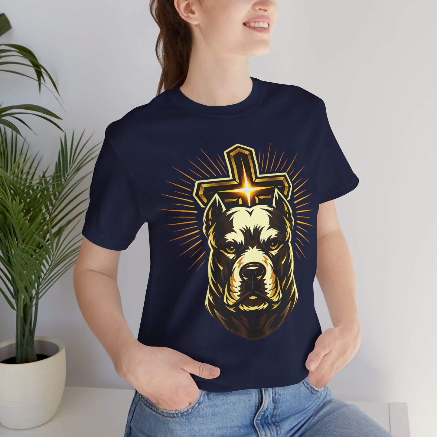 Walk by Faith Tee – Christian Pit Bull Shirt