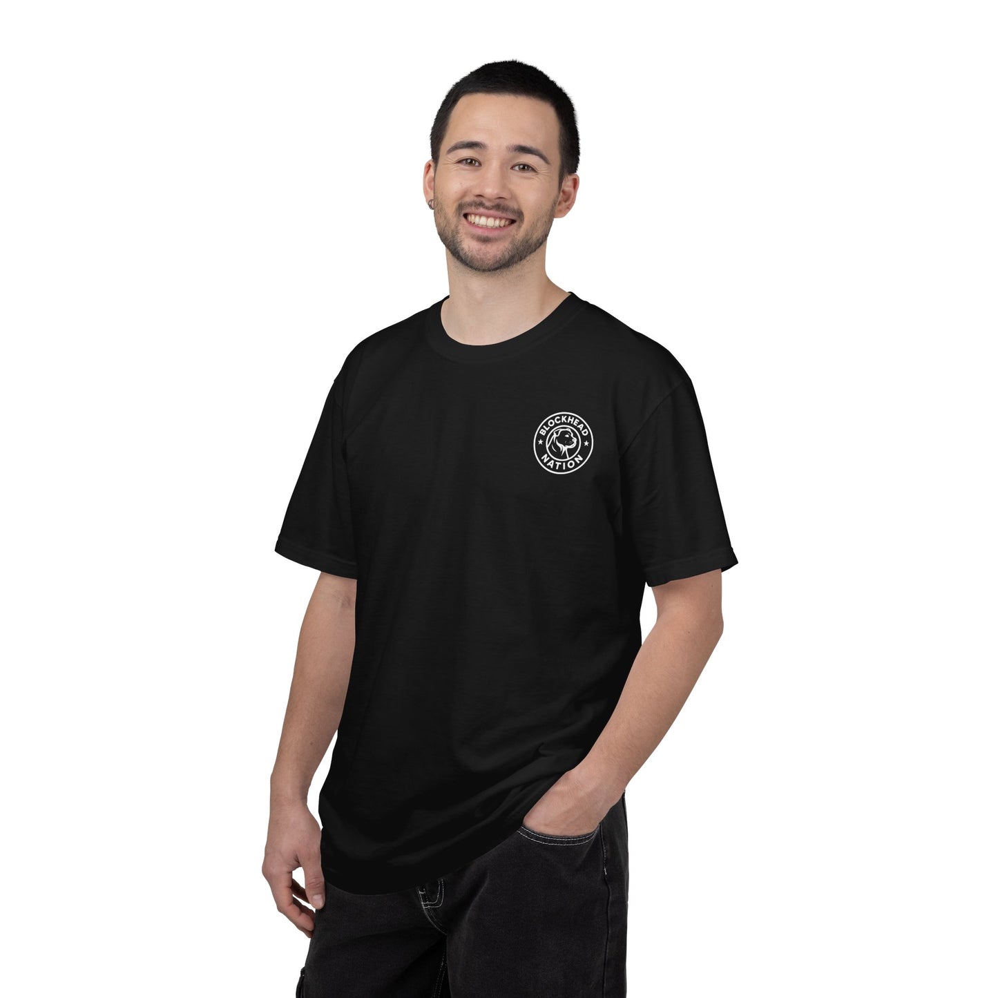 Blockhead Nation Left Chest Logo Tee