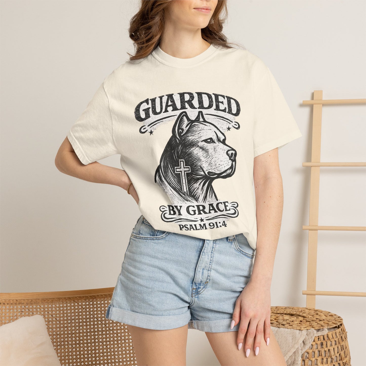 Guarded By Grace Vintage Tee — Faithful Bully Collection