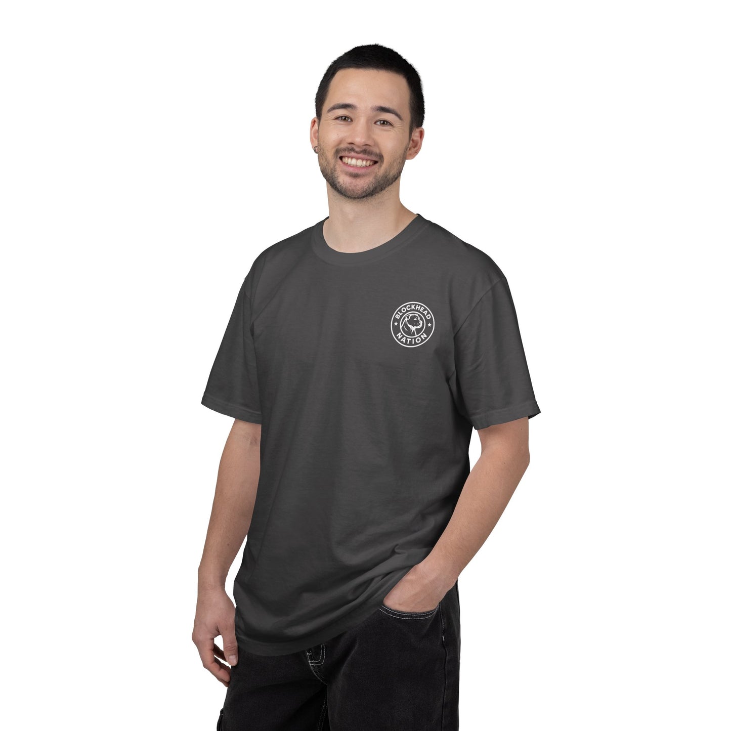 Blockhead Nation Left Chest Logo Tee