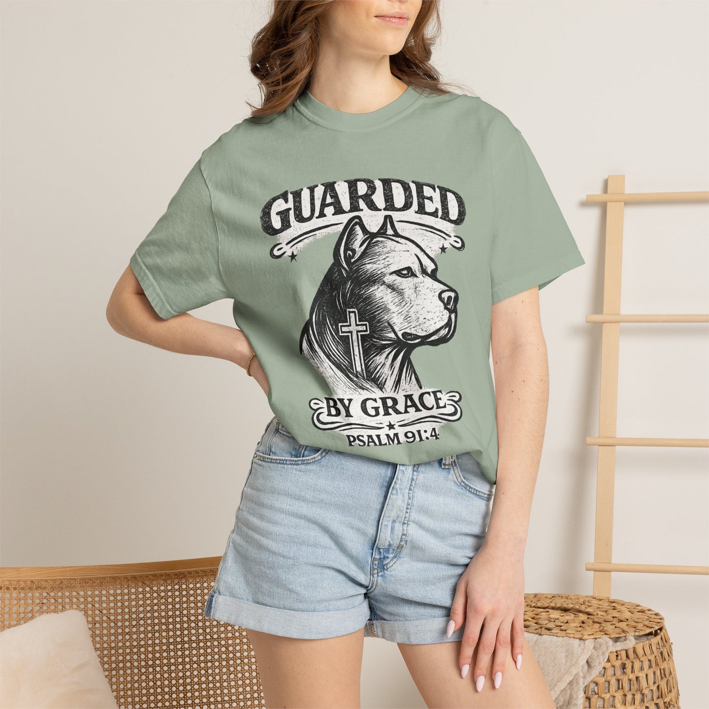 Guarded By Grace Vintage Tee — Faithful Bully Collection