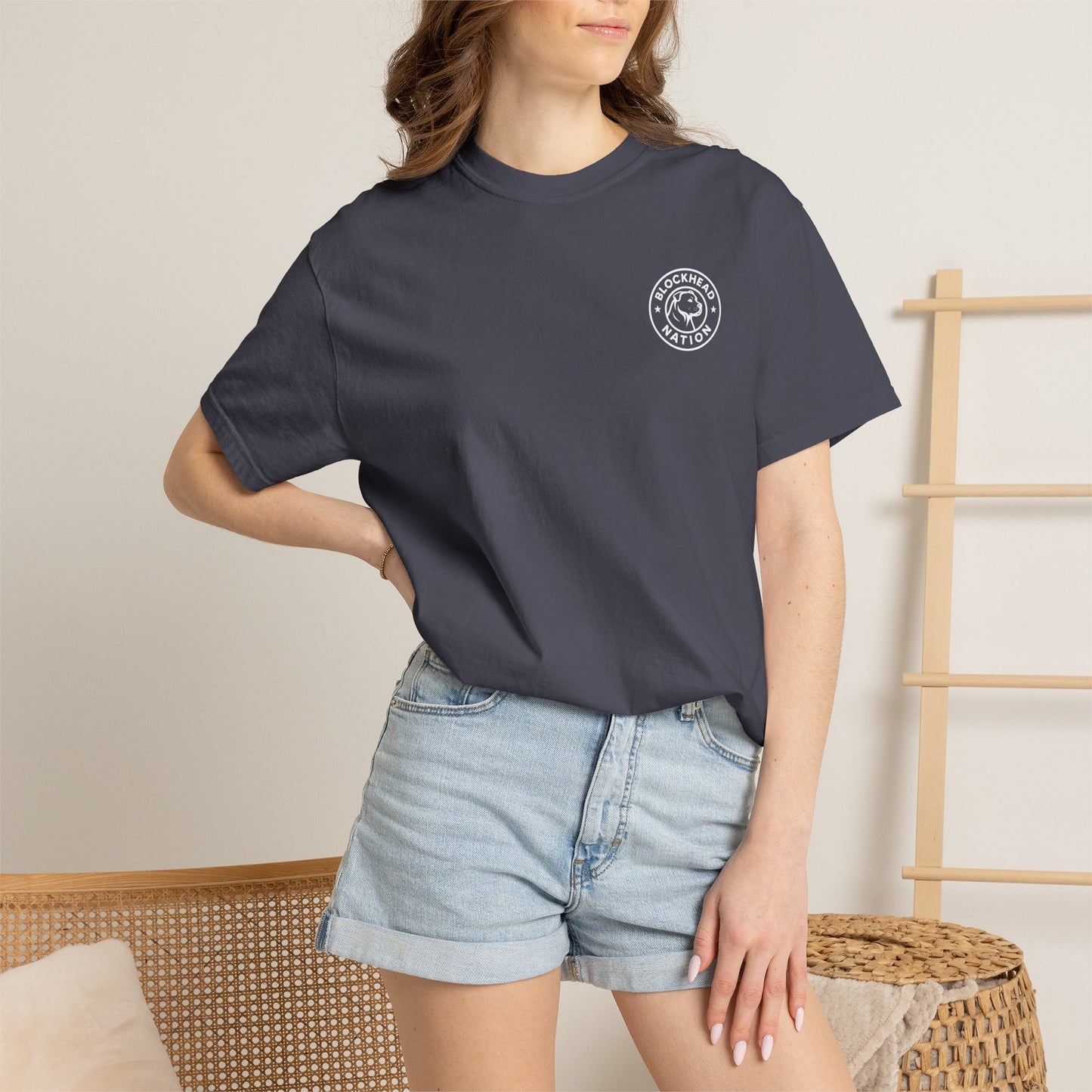 Blockhead Nation Left Chest Logo Tee