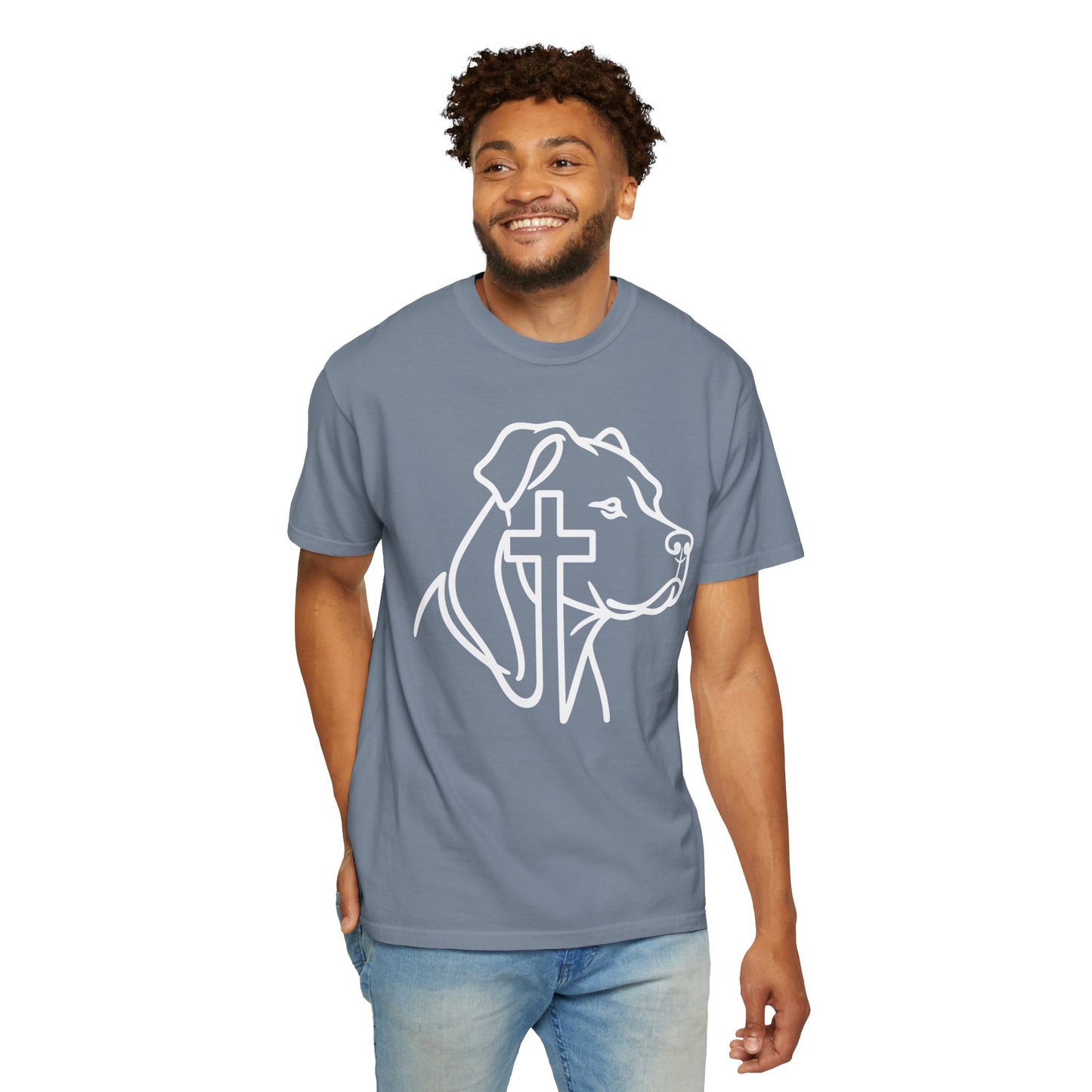 Faithful Bully (Natural Ears) Tee | Christian Pit Bull Shirt