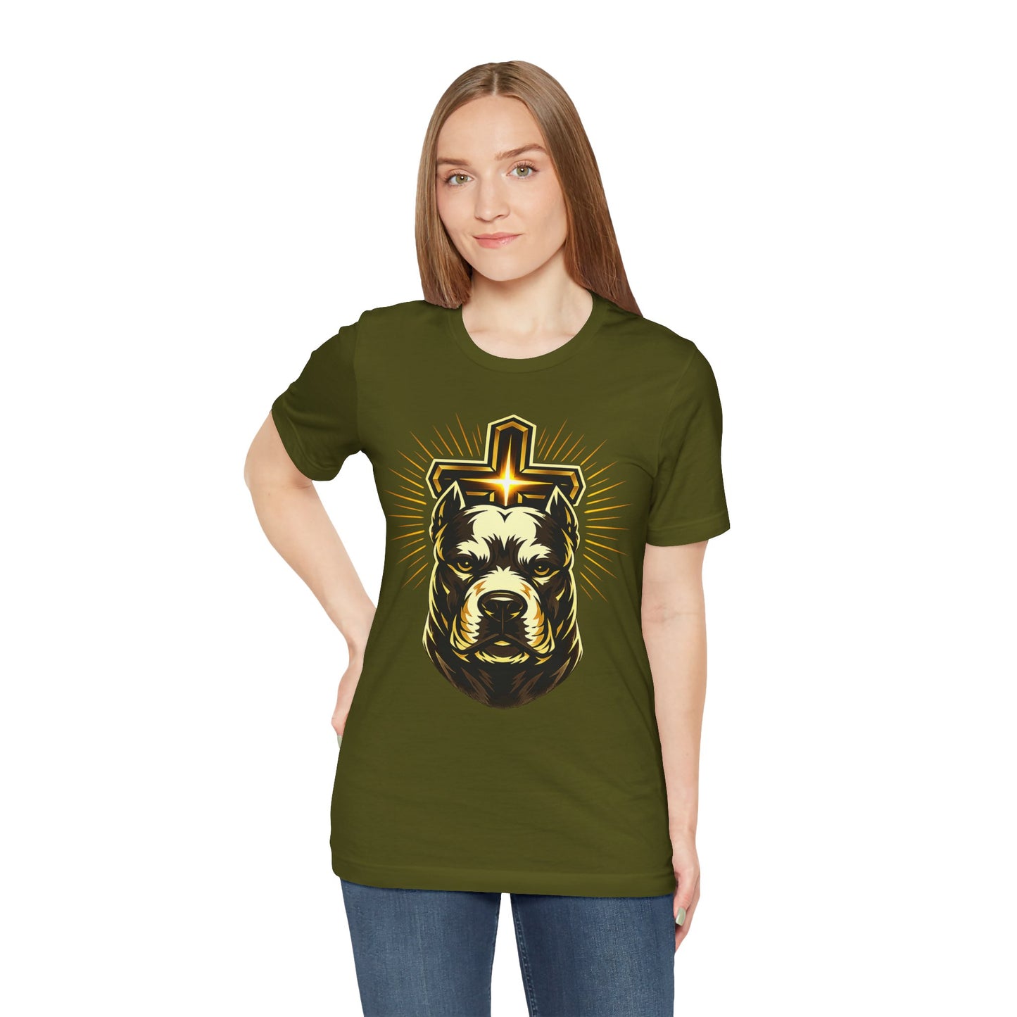Walk by Faith Tee – Christian Pit Bull Shirt