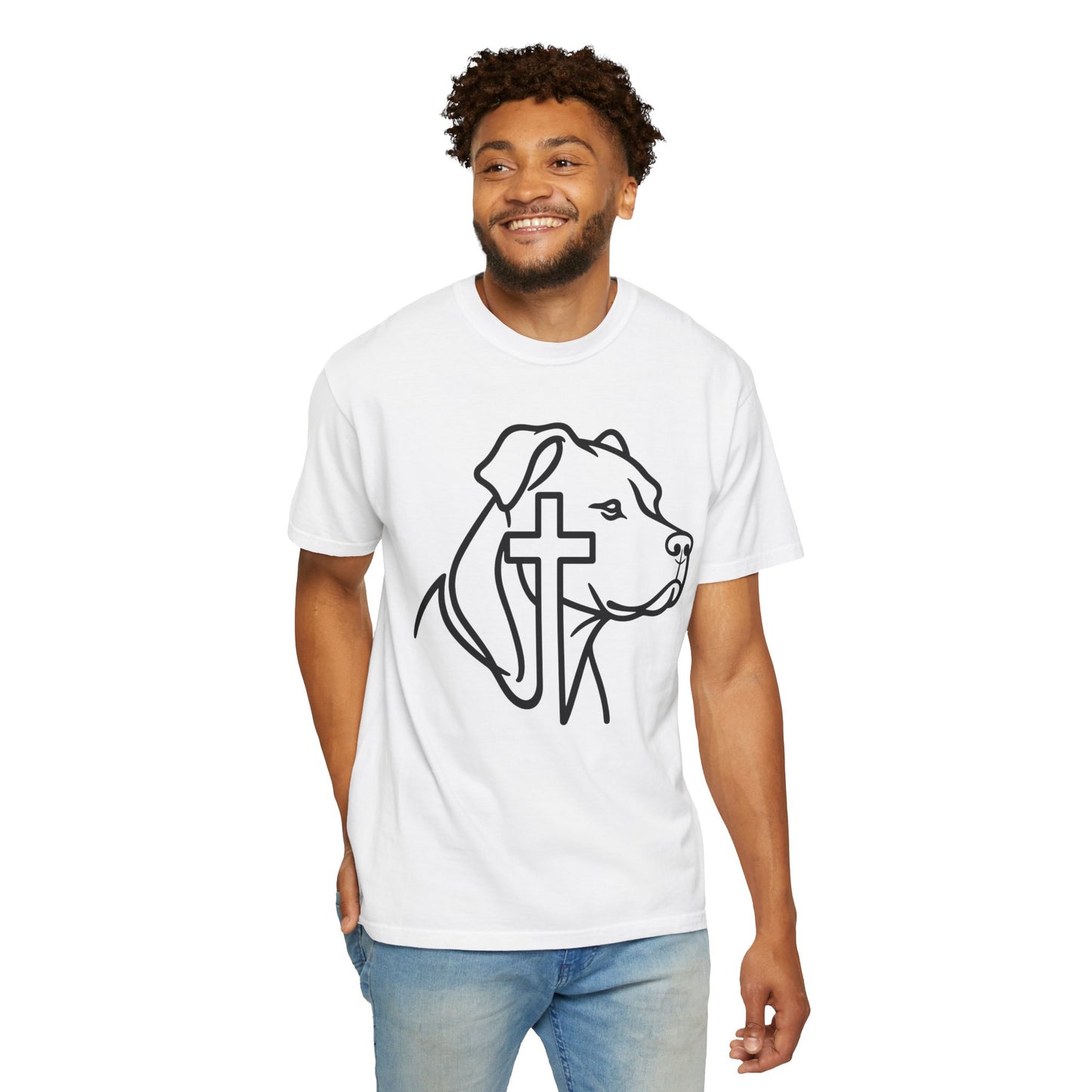 Faithful Bully (Natural Ears) Tee | Christian Pit Bull Shirt
