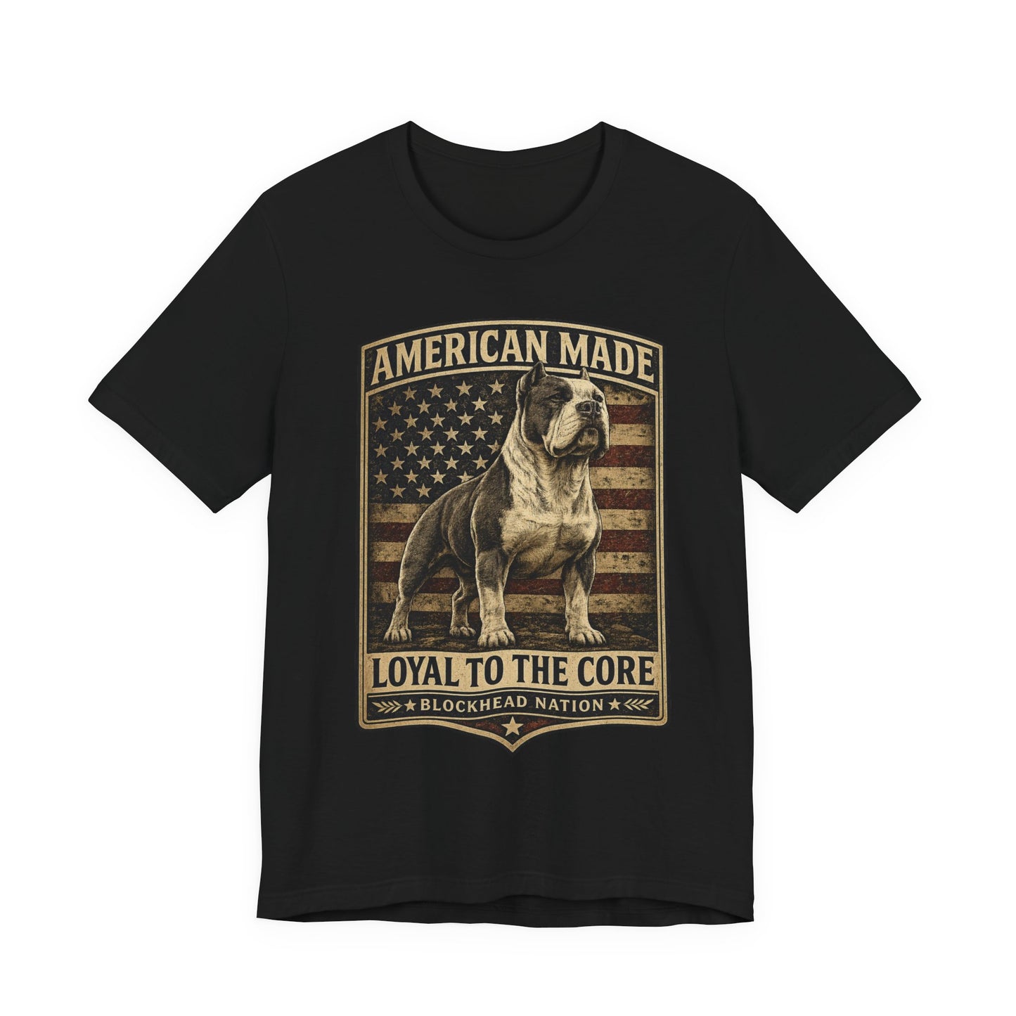 American Made Front Print Tee — All-American Blockheads Collection