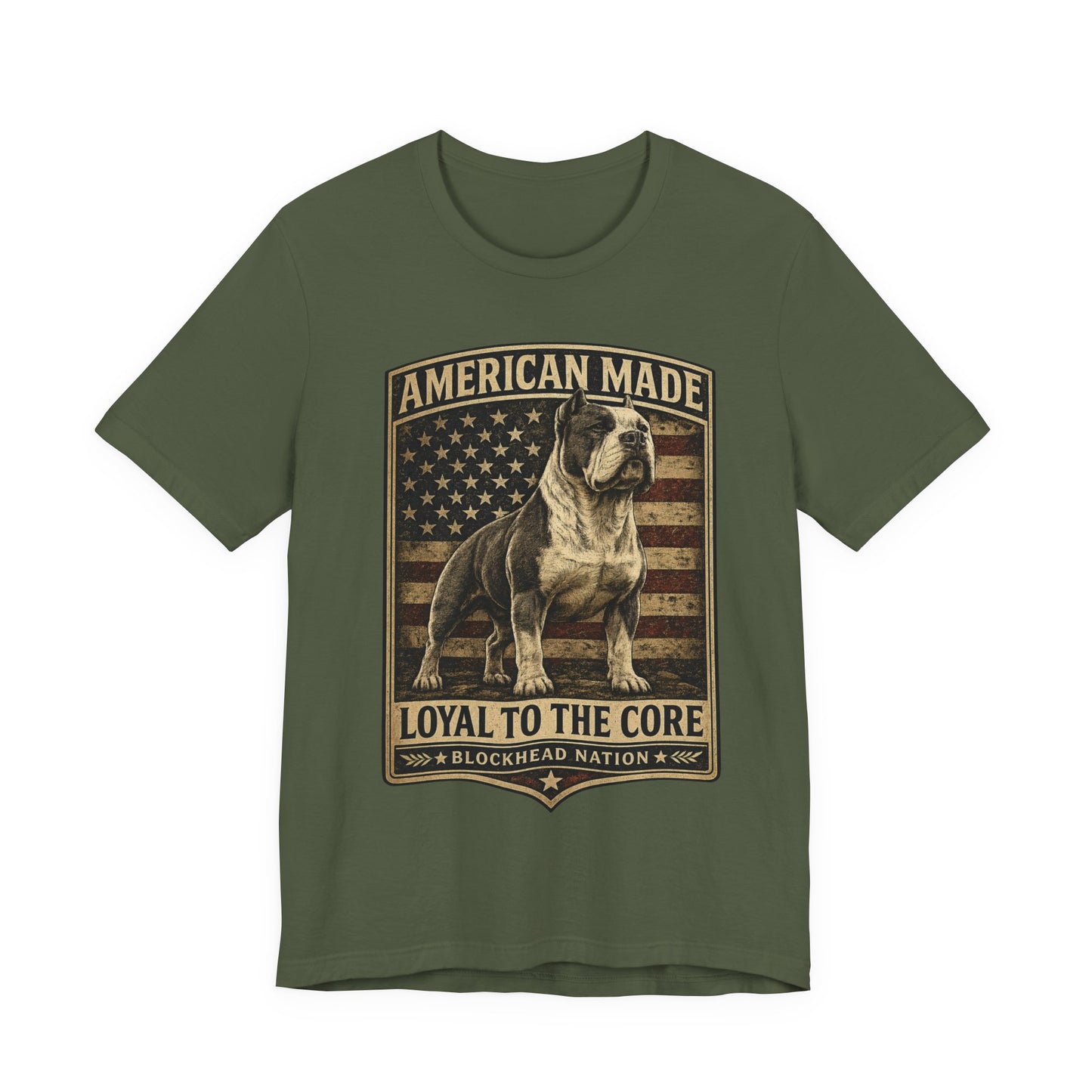American Made Front Print Tee — All-American Blockheads Collection