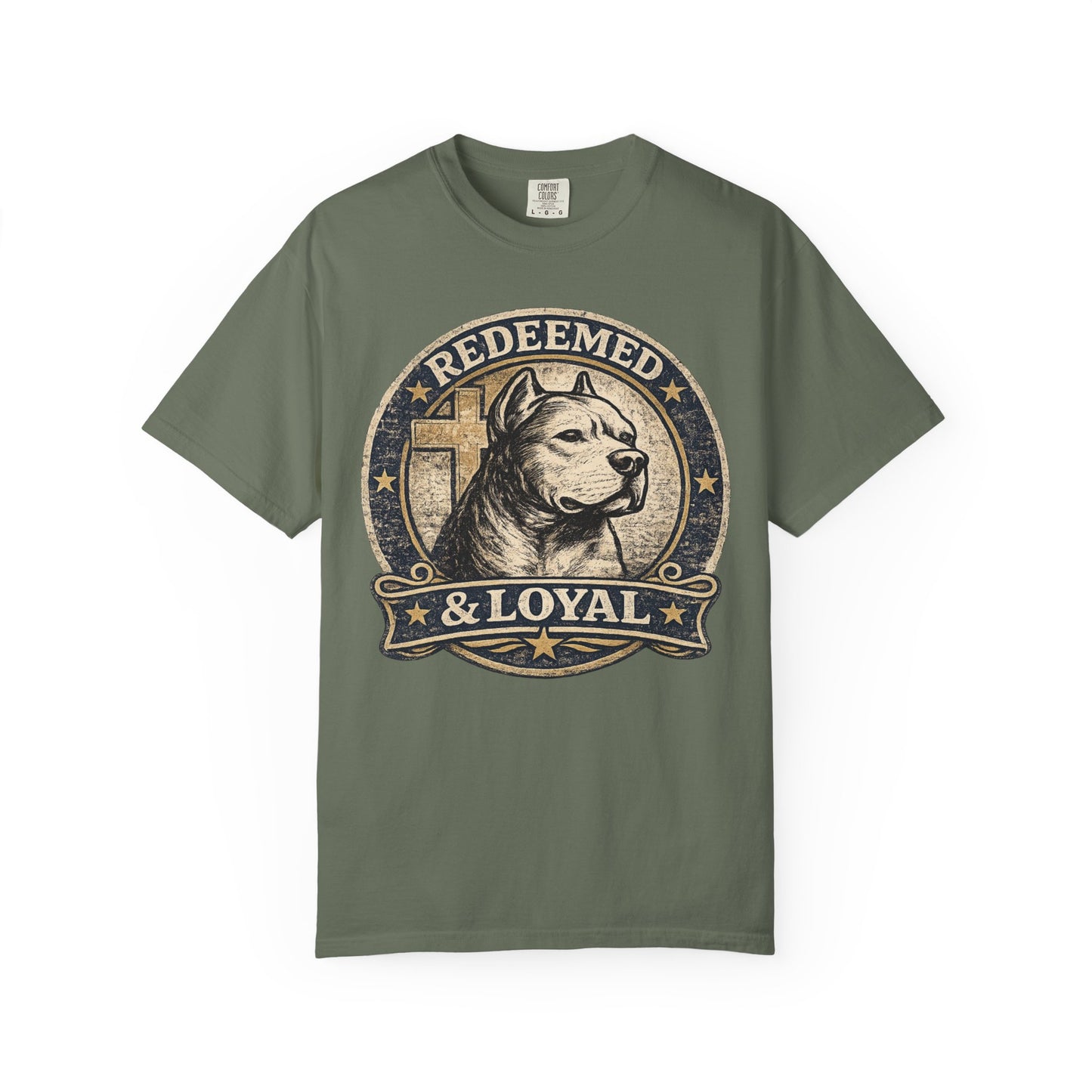 Redeemed & Loyal Vintage Tee - Christian Pit Bull Shirt