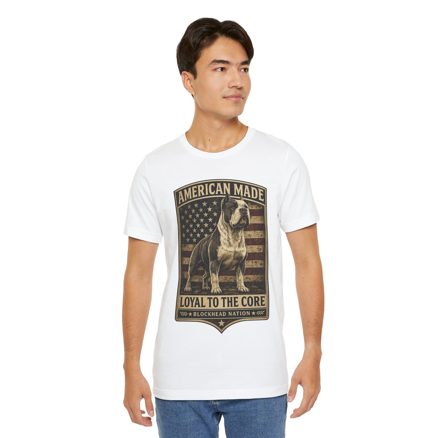 American Made Front Print Tee — All-American Blockheads Collection