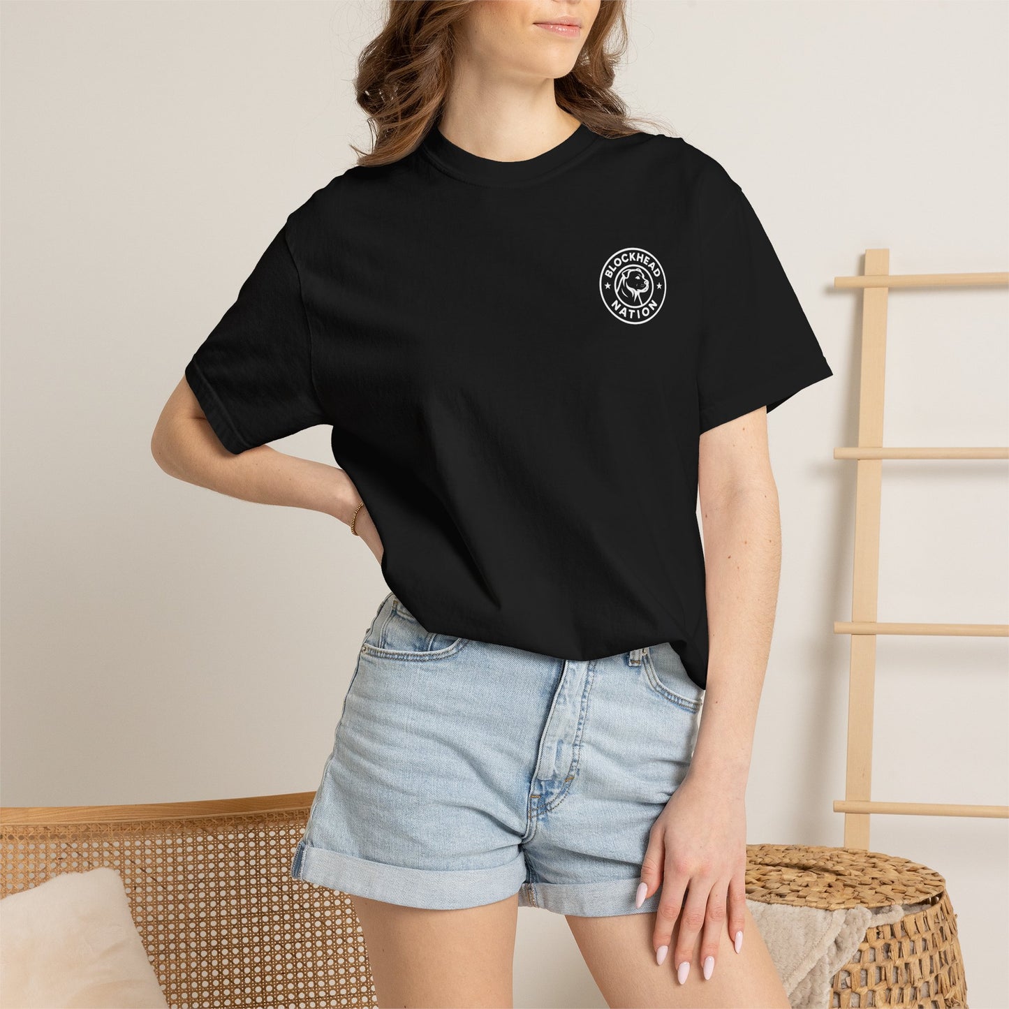 Blockhead Nation Left Chest Logo Tee