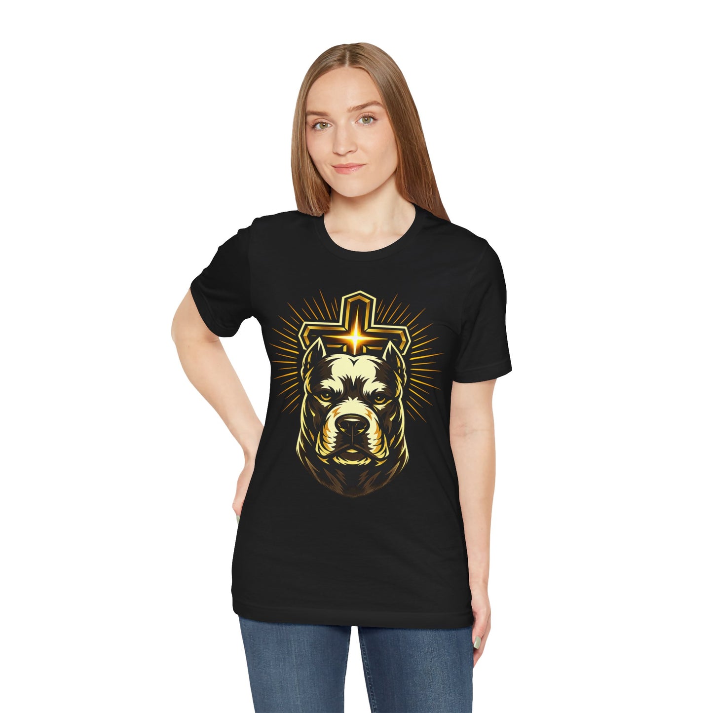 Walk by Faith Tee – Christian Pit Bull Shirt