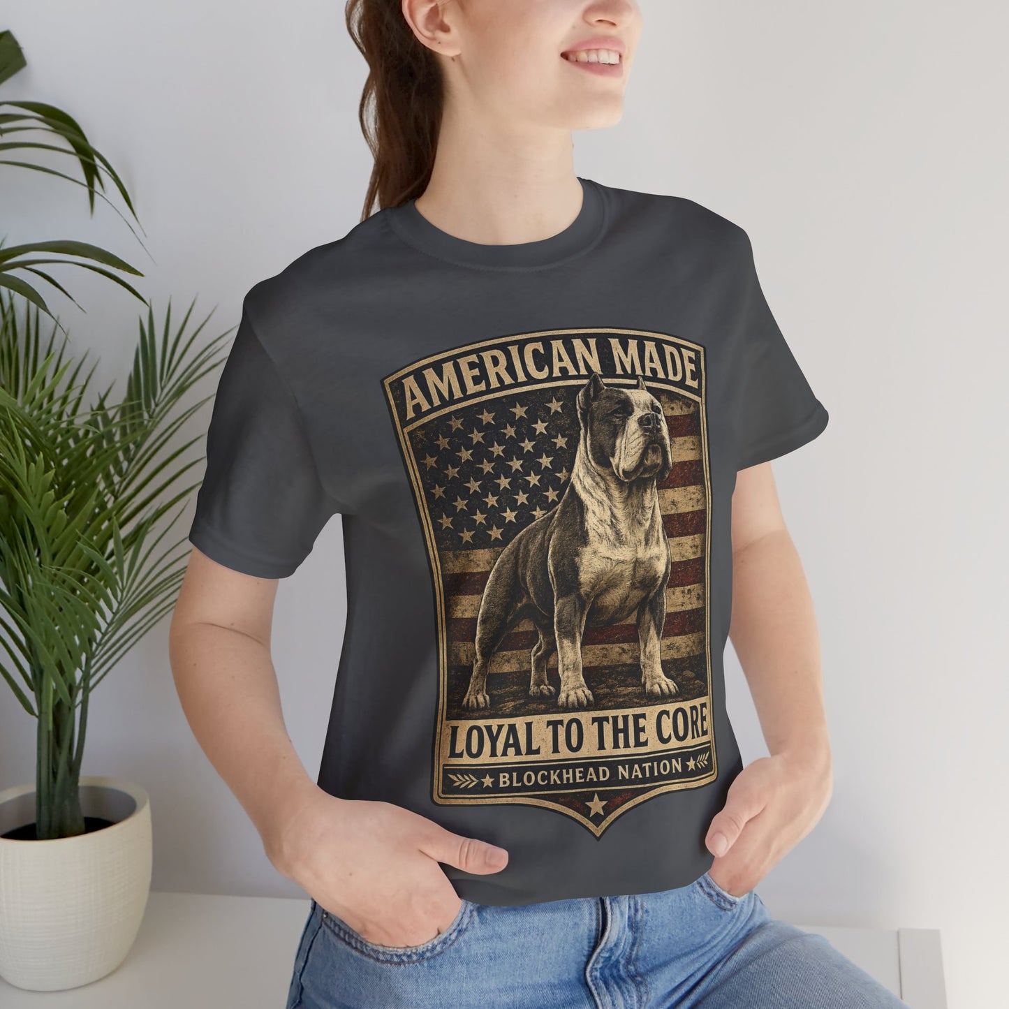 American Made Front Print Tee — All-American Blockheads Collection