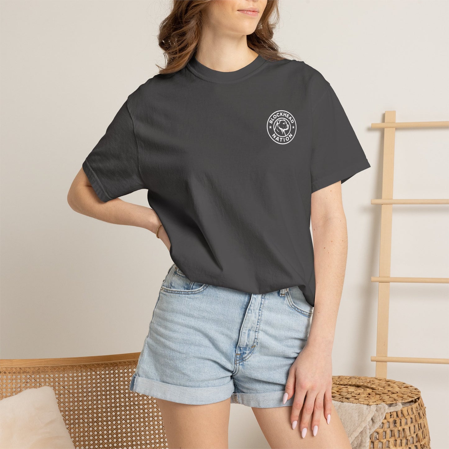 Blockhead Nation Left Chest Logo Tee