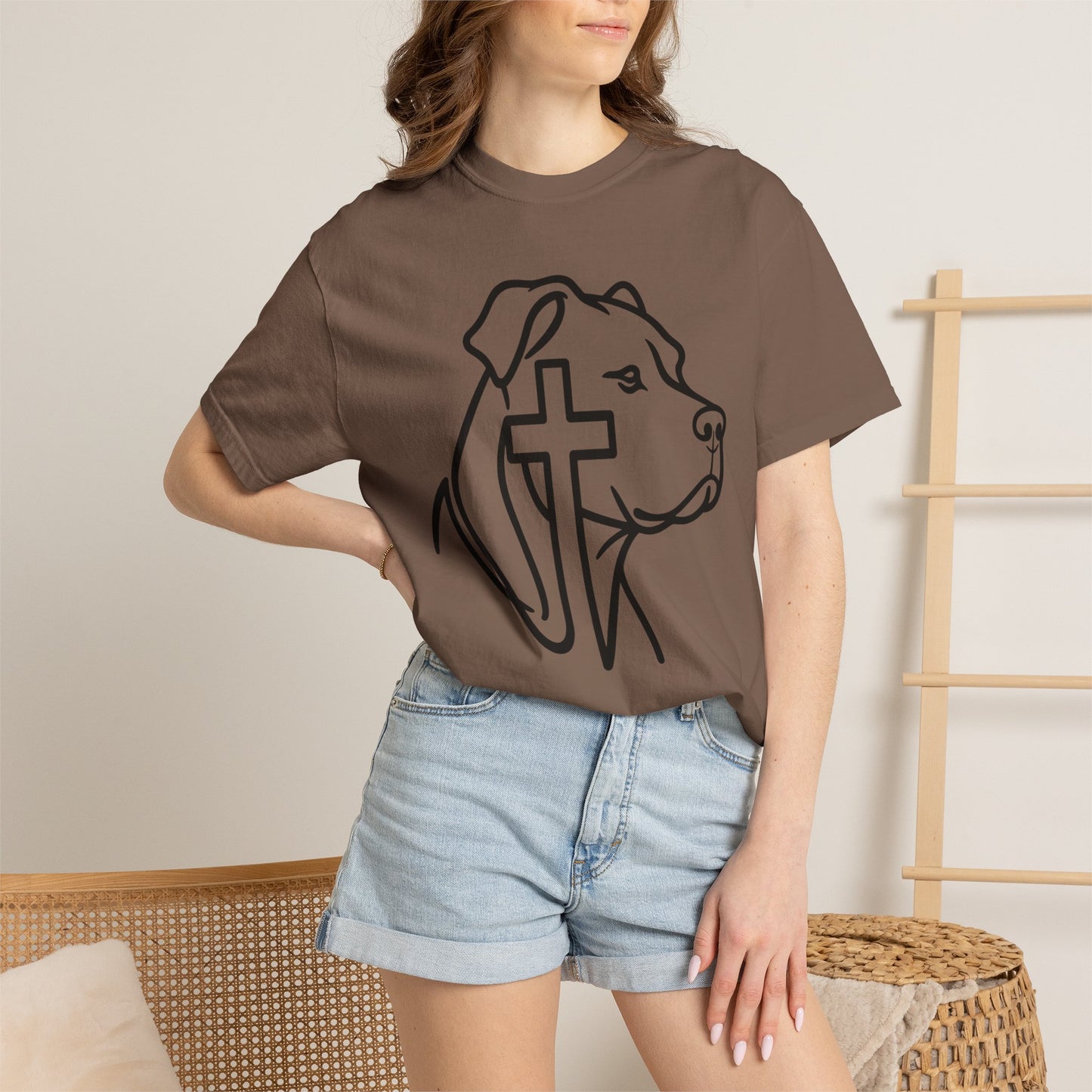 Faithful Bully (Natural Ears) Tee | Christian Pit Bull Shirt