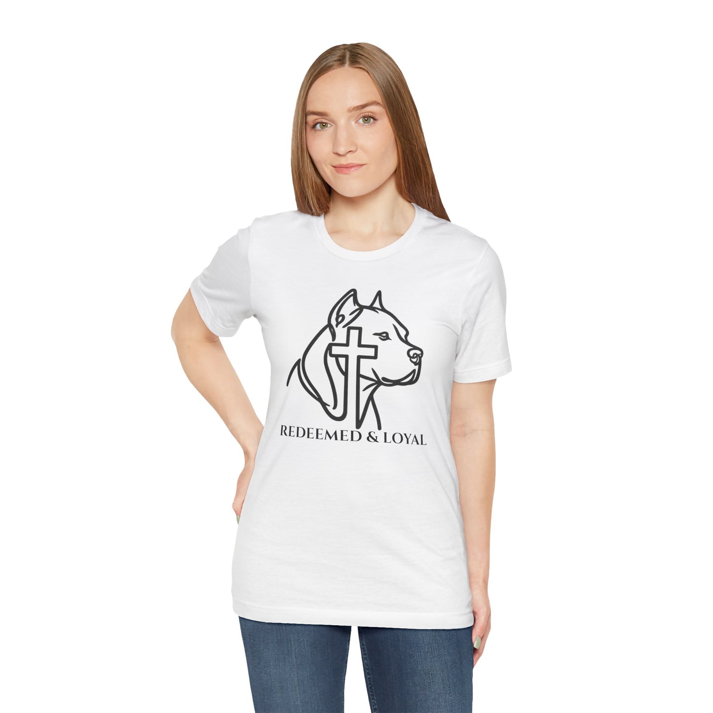 Redeemed & Loyal Tee | Christian Pit Bull Shirt