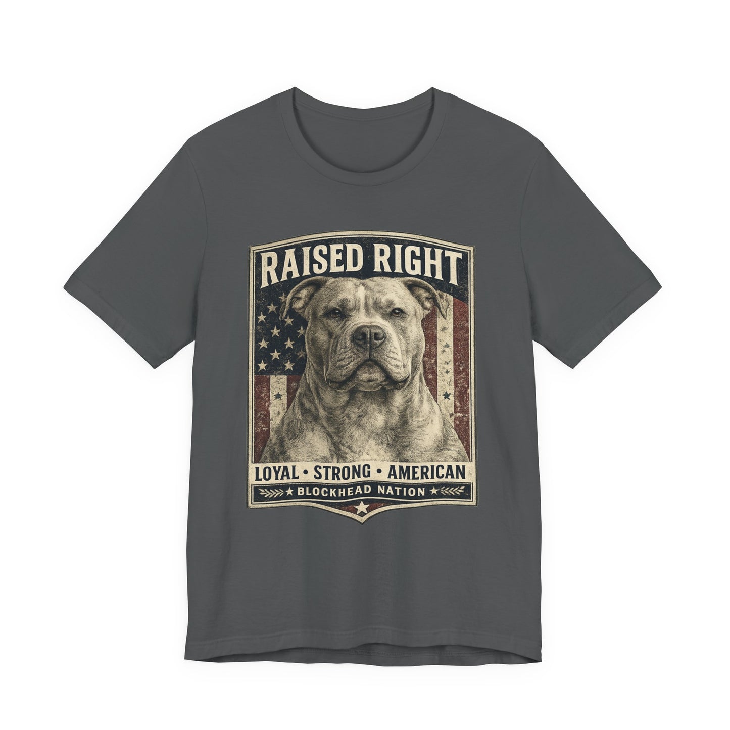 Raised Right Tee – All-American Blockheads Collection