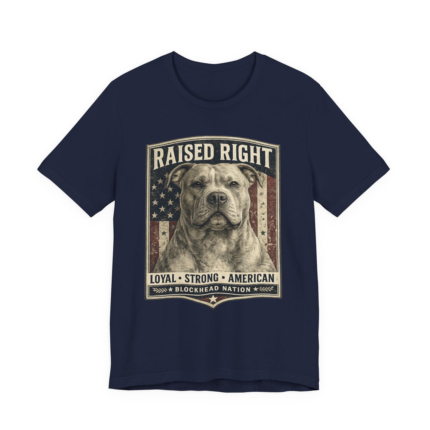 Raised Right Tee – All-American Blockheads Collection